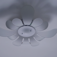 Lampadario in vetro opaco