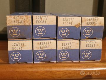 Valvole per Hi-Fi ECC 81 12AT7 Westinghouse 