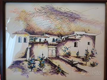 quadro del pittore sardo zizzu pirisi