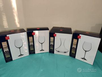CALICI DEGUSTAZIONE RCR 6 PEZZI NUOVI+DECANTER