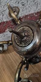 Lampadario vintage ottone 5 luci stile antico