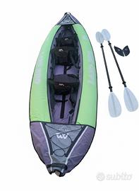 kayak canoa gonfiabile 3 posti ACQUAMARINA