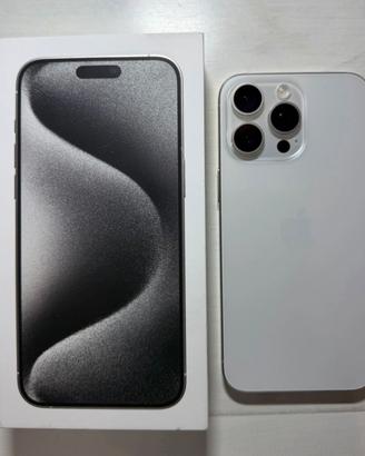 iPhone 15 Pro Max, bianco Titanium, 256 GB