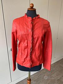 Paolo Casalini giacca in pelle Tg. xl  - aragosta
