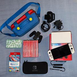 Nintendo Switch oled con accessori e giochi