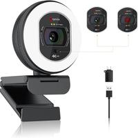 Angetube Webcam 4K con luce per PC: UHD 4K, TOF me