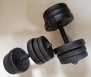 Yaheetech Set di 2 Manubri 20 kg