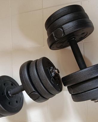 Yaheetech Set di 2 Manubri 20 kg