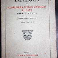 1941 calendario r. osservat. e museo astronomico