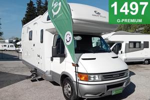 CAMPER GIOTTILINE IVECO MANSARDATO 6 POSTI LETTI C