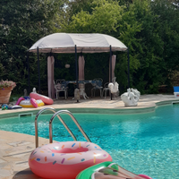 Statue da giardino in marmo bianco e nero