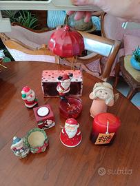 candele e oggetti natalizie 