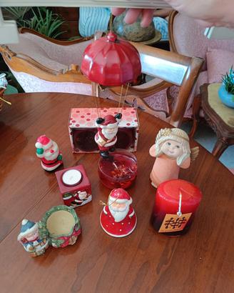 candele e oggetti natalizie 