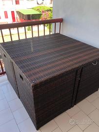 Set tavolo e sedia giardino veranda