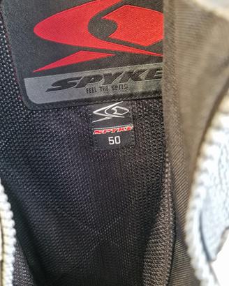 giacca in pelle spike