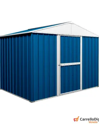 Box baracca lamiera Acciaio 275x175cm blu