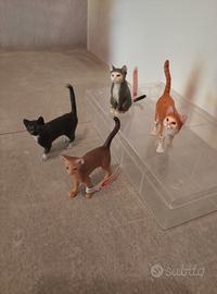 Lotto schleich animali gatti farm world