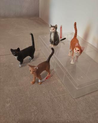 Lotto schleich animali gatti farm world