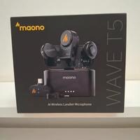 Maono Wave T5 Mini microfono (2TX+3RX) per iPhone,