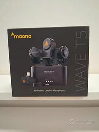 Maono Wave T5 Mini microfono (2TX+3RX) per iPhone,