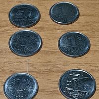 LOTTO DI 6 MONETE BRASILIANE 