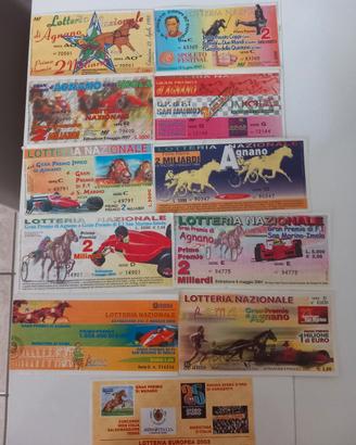 collezionismo biglietti lotteria 1995/2000