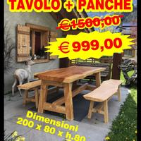 Tavolo giardino in cedro