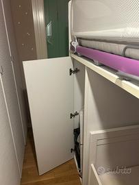 Letto ponte + lettino allungabile