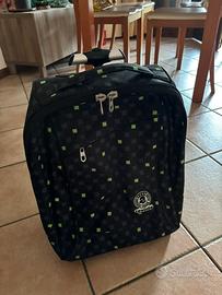 Zaino trolley invicta nero e verde nuovo