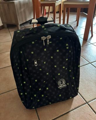Zaino trolley invicta nero e verde nuovo