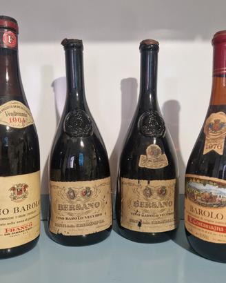 Barolo Bersano Costamagna Franco 1952 1964 1976
