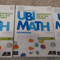 Libri "UBI MATH 2" aritmetica, geometria - usati