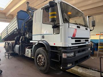 Iveco 180E34 ribaltabile con gru PM 23 metri + jib