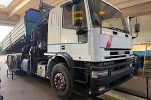Iveco 180E34 ribaltabile con gru PM 23 metri + jib