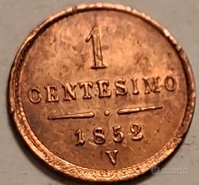 Monete 1 centesimo anno 1852 Francesco Giuseppe I