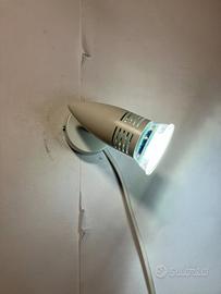 Lampada faretto orientabile metallo bianco