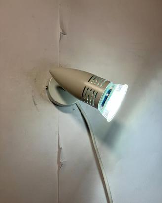 Lampada faretto orientabile metallo bianco