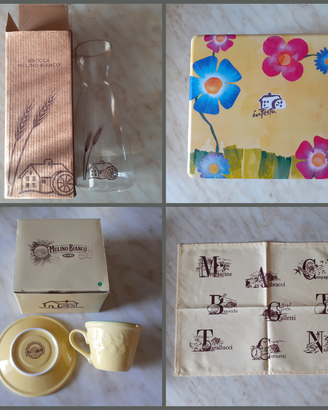 Mulino Bianco set colazione tazzina brocca scatola