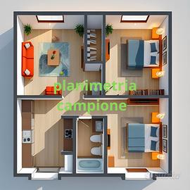 Trilocale con due camere da letto - 700 euro