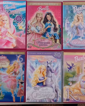 DVD Barbie, Winx, Bratz