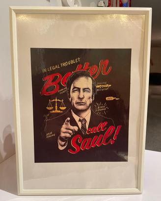 Better call Saul quadro/pister con cornice