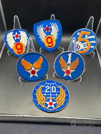 Lotto 6 Patch Ricamate Aviazione USA Vintage