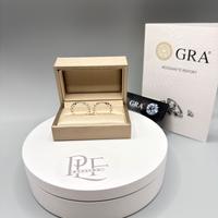 Orecchini Tennis in Argento 925 Placcato Oro