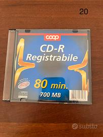 CD-R Registrabile Coop Vergine 700MB 80 Minuti