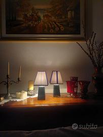 Abat jour vintage nere coppia