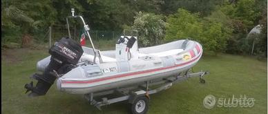 Gommone carrello motore