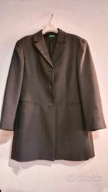 Giacca lunga Benetton grigio antracite