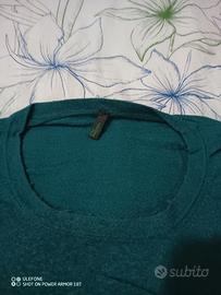 Pullover da uomo Benetton XL verde smeraldo