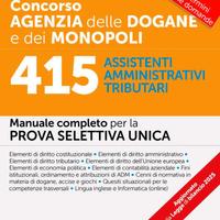 Concorso assistenti Agenzia Dogane e Monopoli