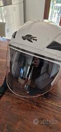 Casco jet Kappa KV22 Florida bianco lucido